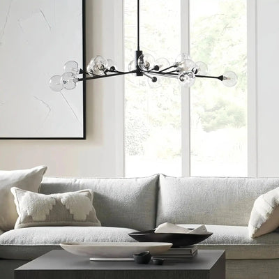 Apollo Round Chandelier 36" 47" 59" - cyranlamps