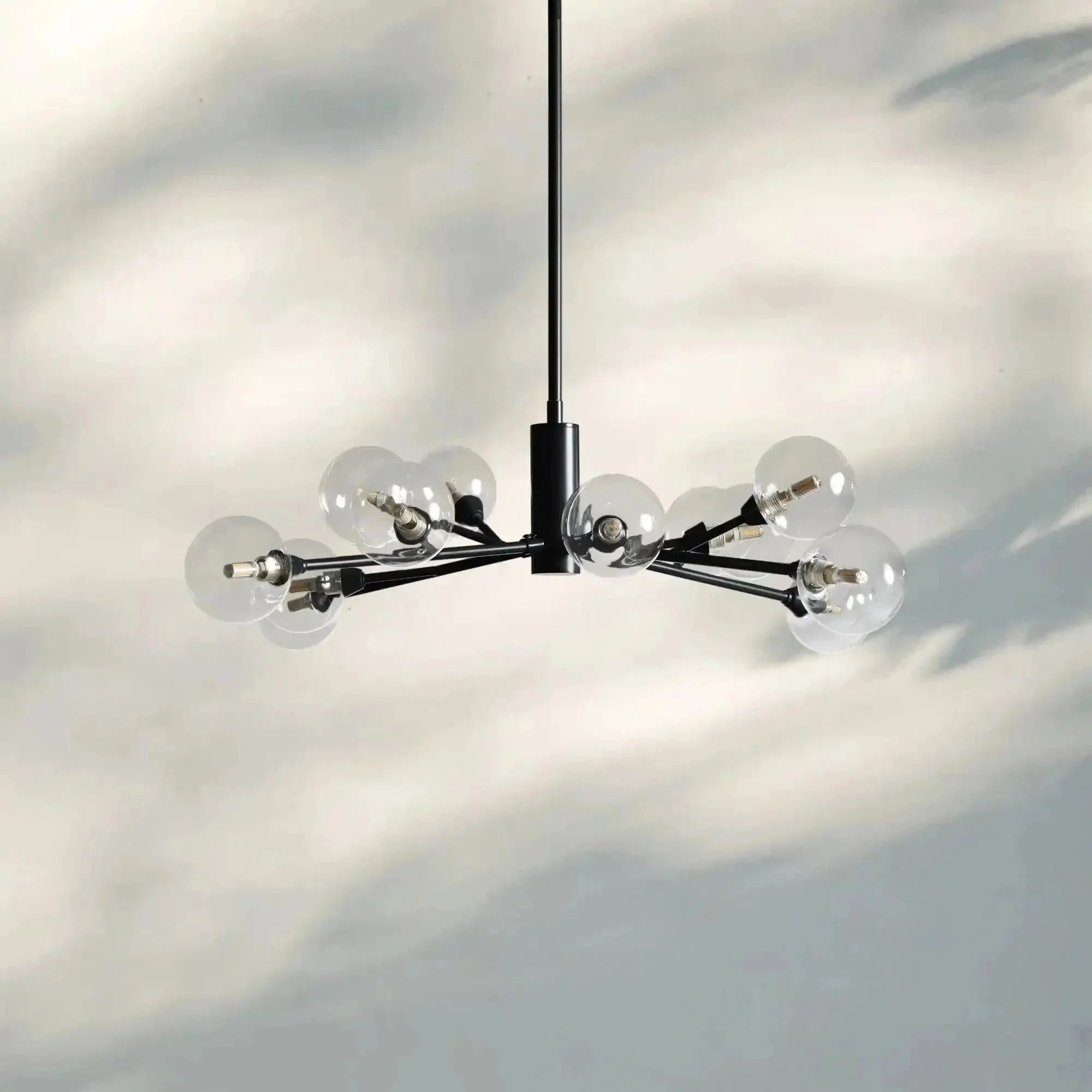 Apollo Round Chandelier 36" 47" 59" - cyranlamps