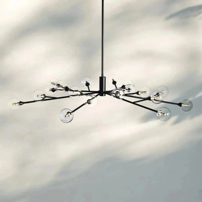 Apollo Round Chandelier 36" 47" 59" - cyranlamps