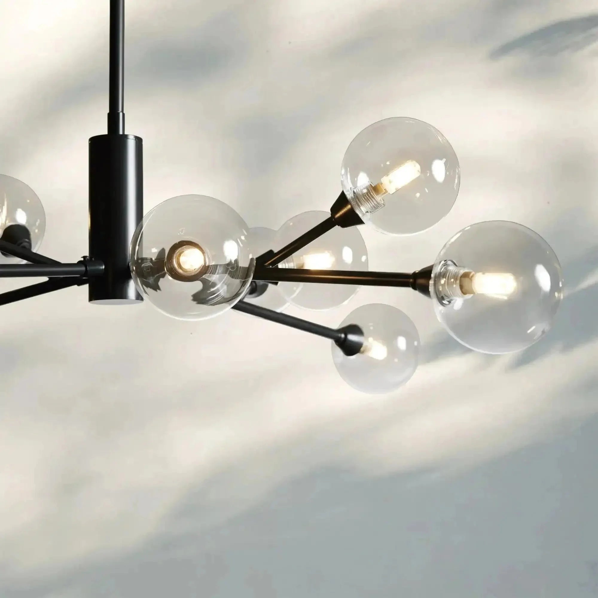 Apollo Round Chandelier 36" 47" 59" - cyranlamps