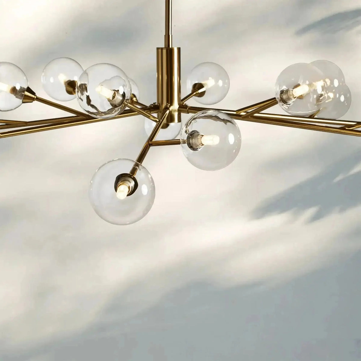 Apollo Round Chandelier 36" 47" 59" - cyranlamps