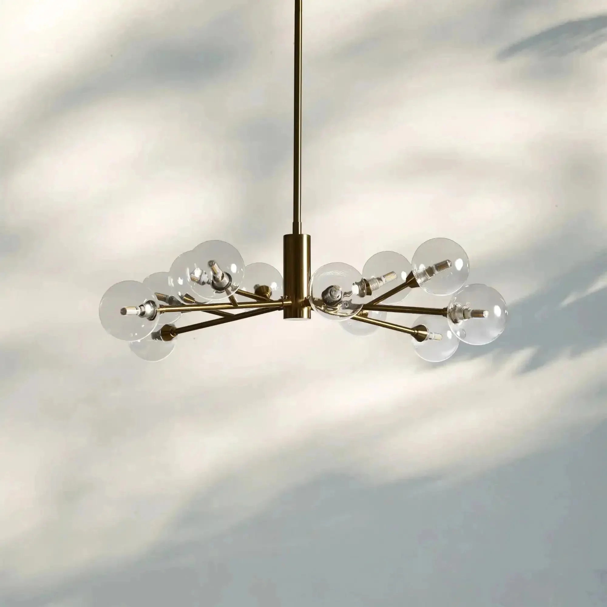 Apollo Round Chandelier 36" 47" 59" - cyranlamps