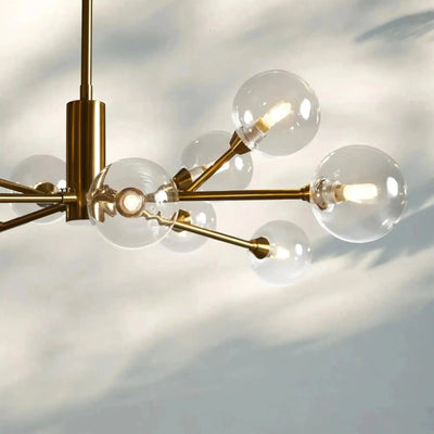 Apollo Round Chandelier 36" 47" 59" - cyranlamps