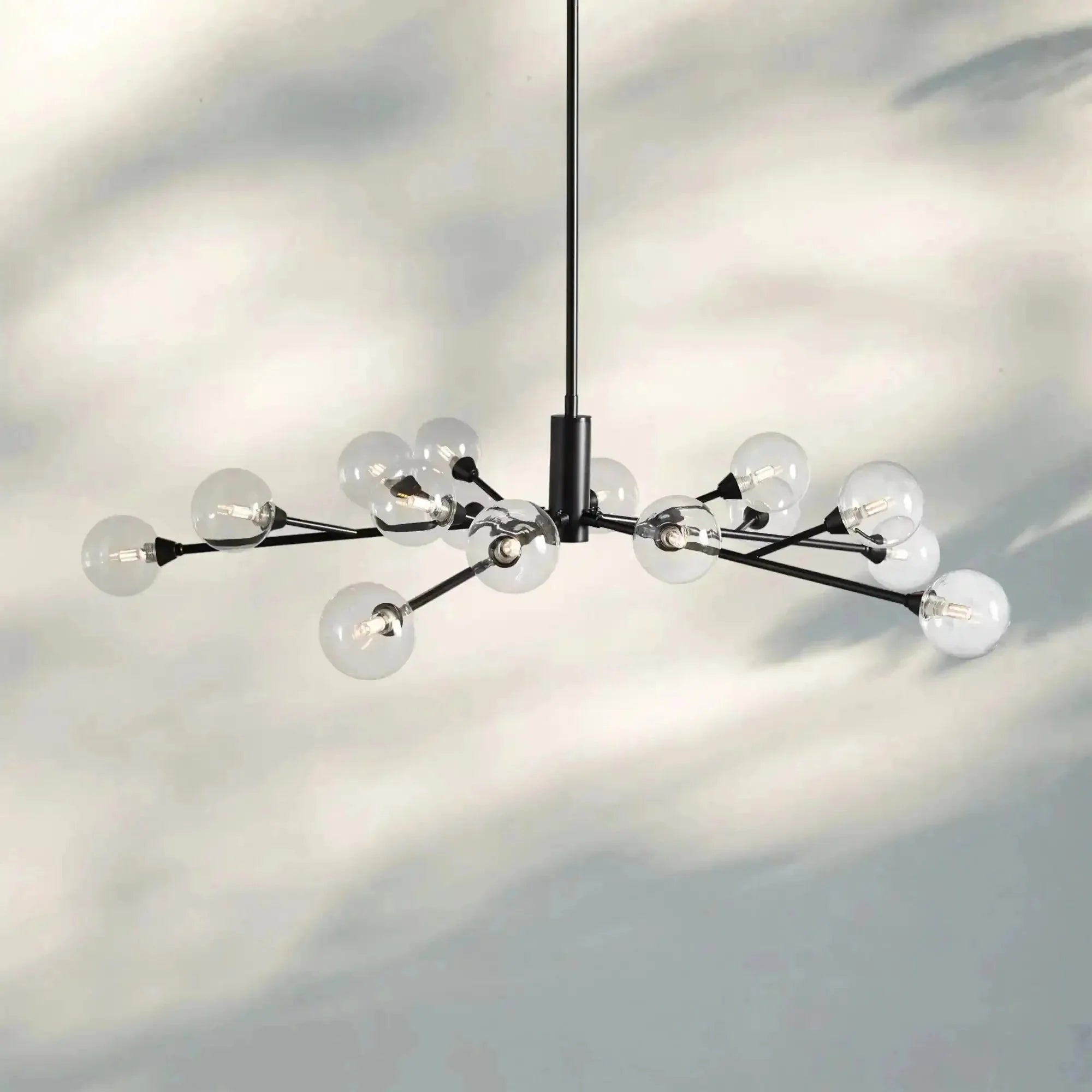 Apollo Round Chandelier 36" 47" 59" - cyranlamps