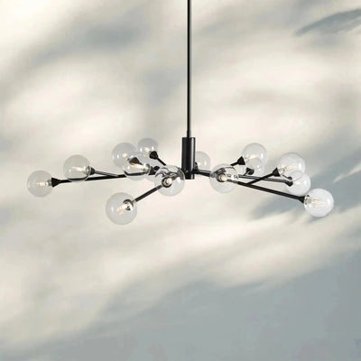 Apollo Round Chandelier 36" 47" 59" - cyranlamps