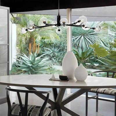 Apollo Round Chandelier 36" 47" 59" - cyranlamps
