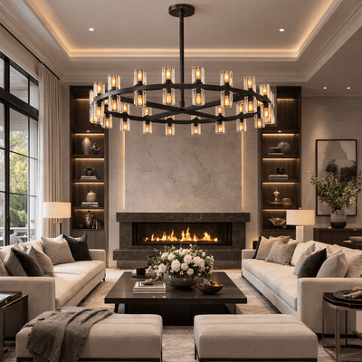 Arcachoe Led Round Chandelier - cyranlighting