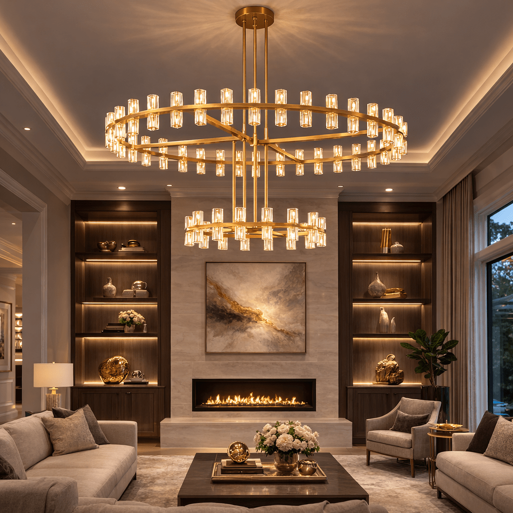 Arcachoe Round Two - tierd Wagon Wheel Chandelier - cyranlighting