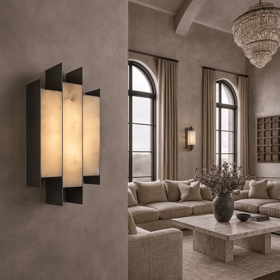 Arden Marble Sconce - cyranlamps