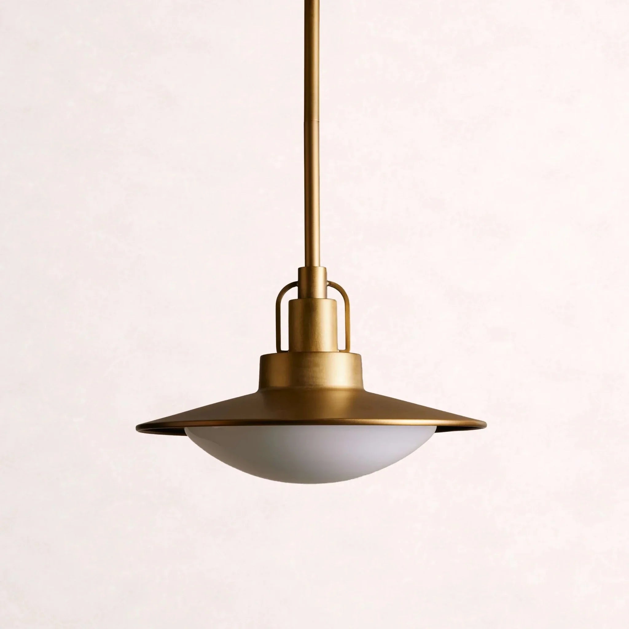 Argent Opal Glass Dome Pendant 14'' 24''D - cyranlamps