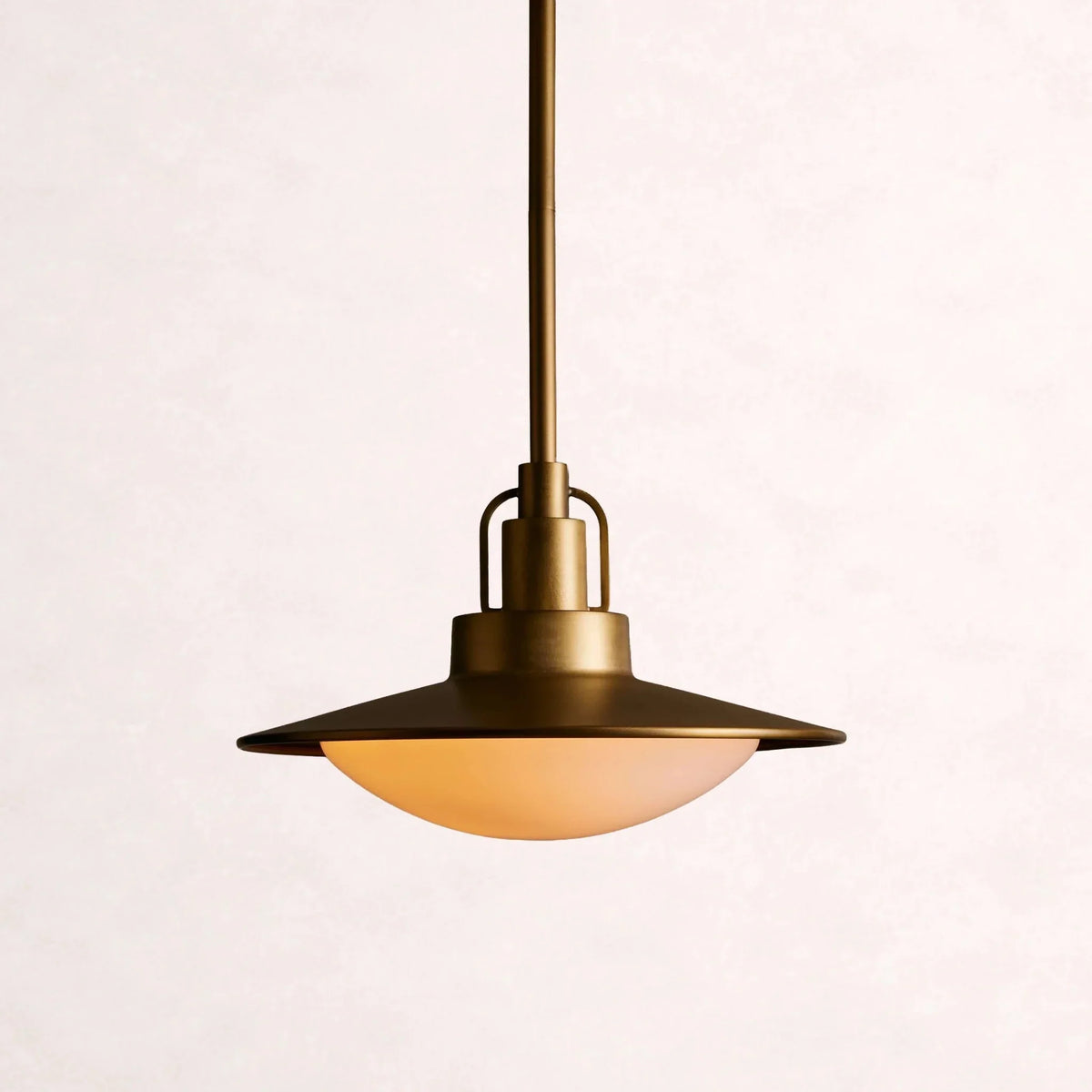 Argent Opal Glass Dome Pendant 14'' 24''D - cyranlamps