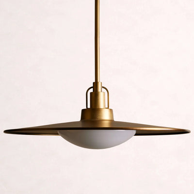 Argent Opal Glass Dome Pendant 14'' 24''D - cyranlamps