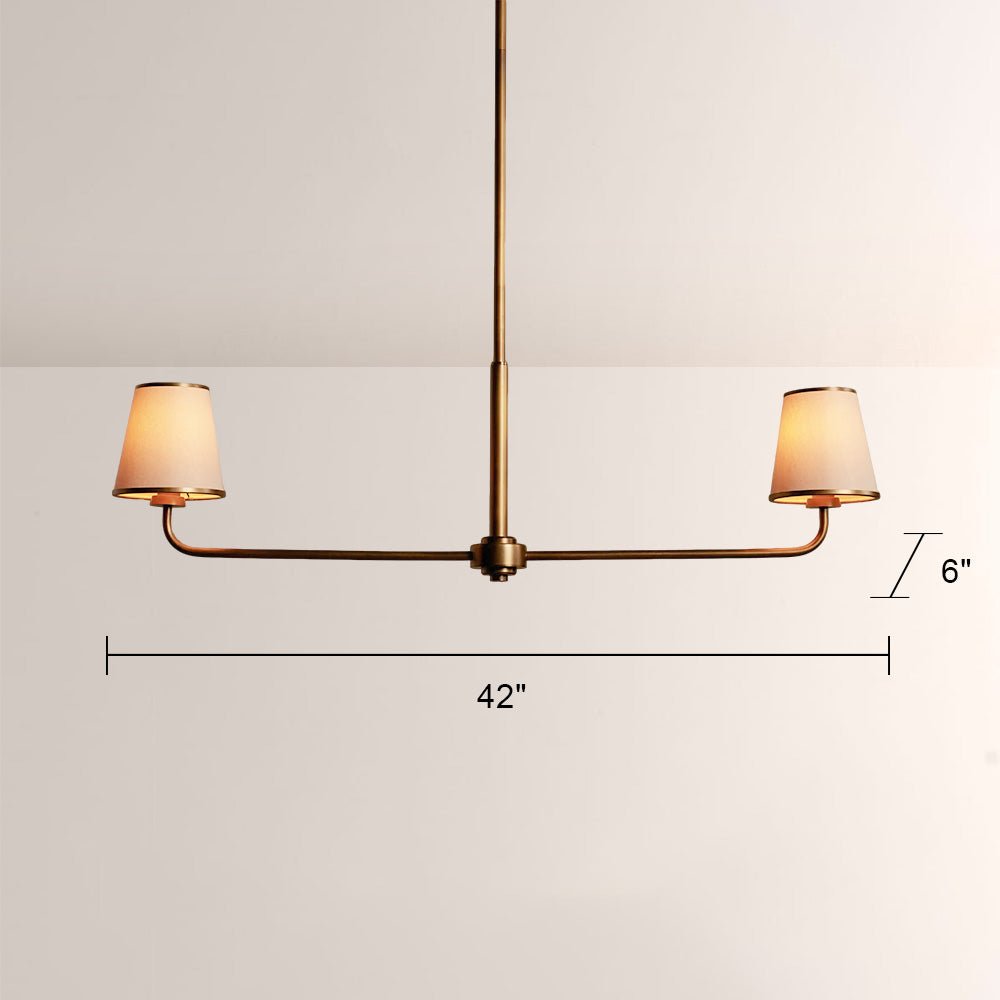 Aria 2 - Light Linear Chandelier - Cyran Lamps