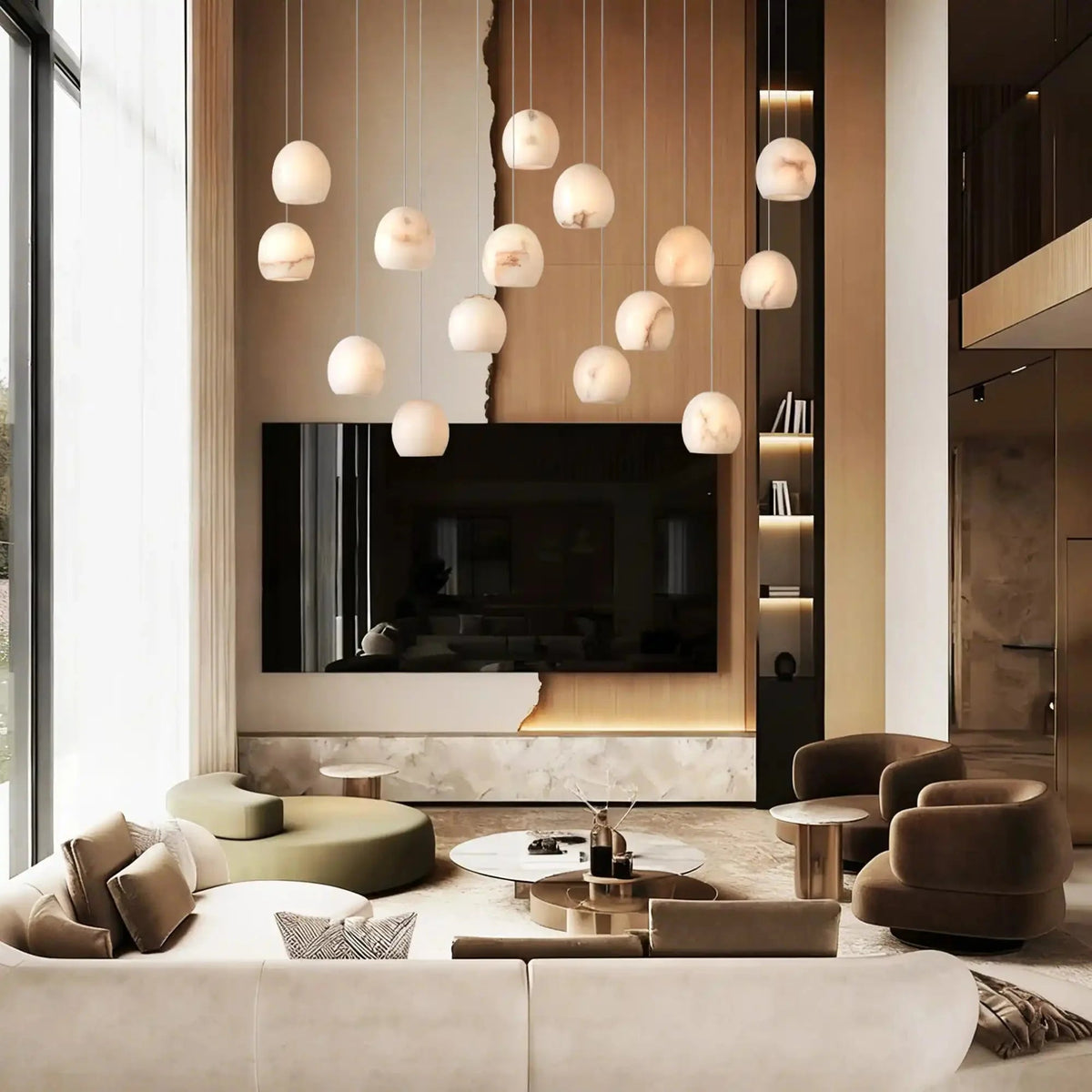 Arica Rectangular Chandelier - Cyran Lamps
