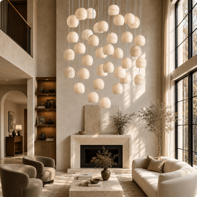 Arica Round Chandelier - Cyran Lamps
