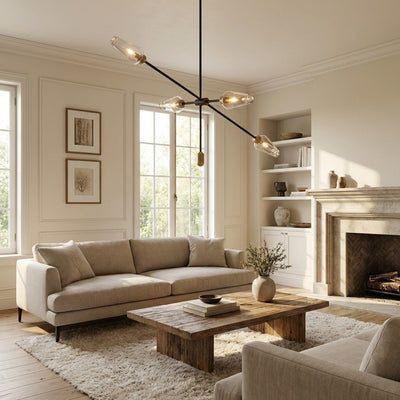Arrow Bronze Chandelier - Cyran Lamps