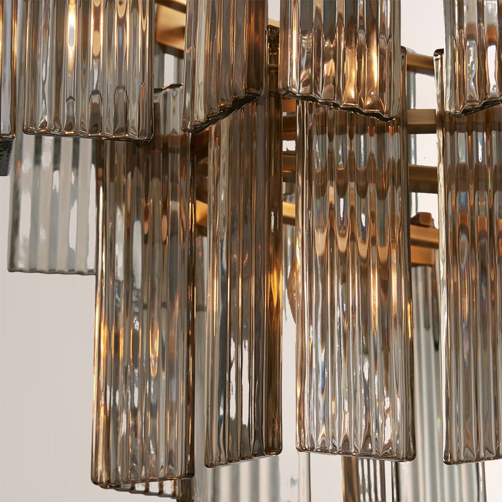 Art Glass Delsia Linear Chandelier - Cyran Lamps