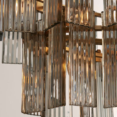 Art Glass Delsia Linear Chandelier - Cyran Lamps