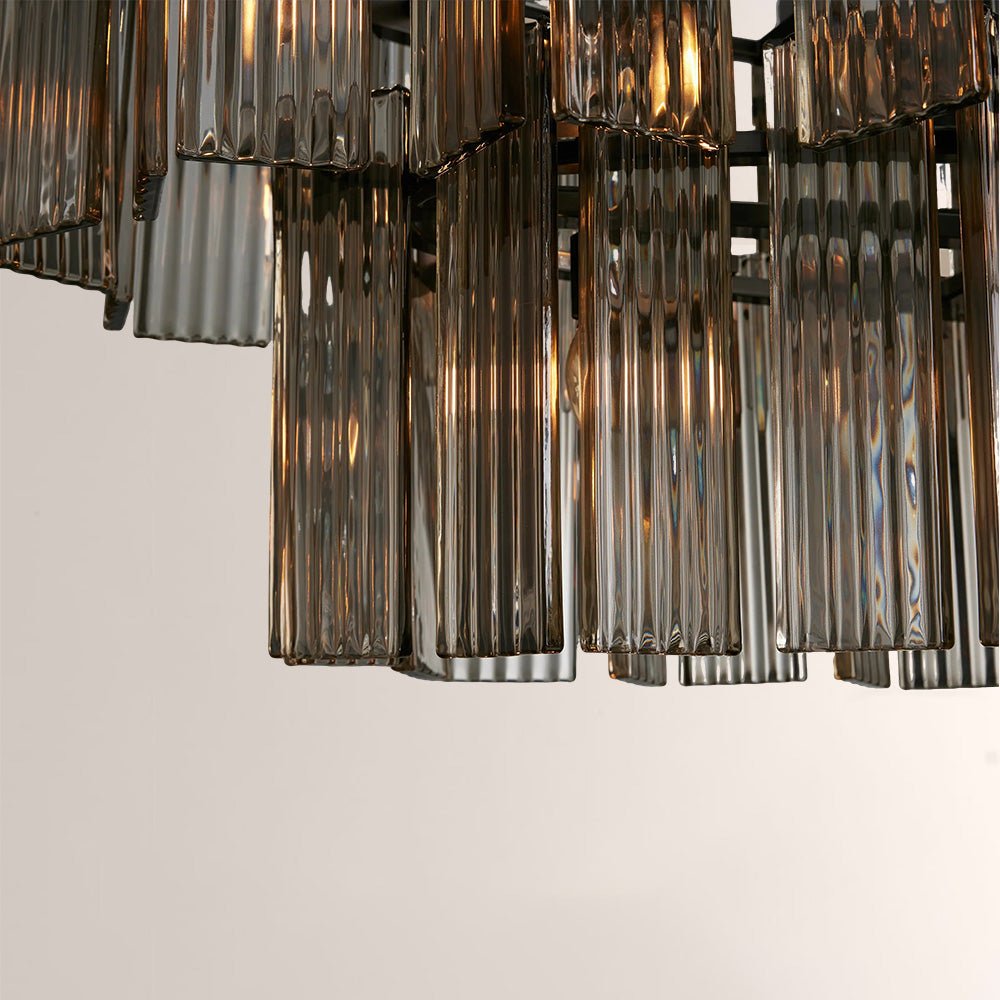 Art Glass Delsia Linear Chandelier - Cyran Lamps