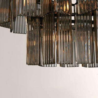 Art Glass Delsia Linear Chandelier - Cyran Lamps