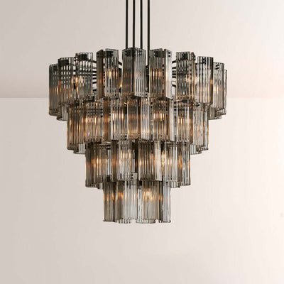 Art Glass Delsia Round Chandelier 48" - Cyran Lamps