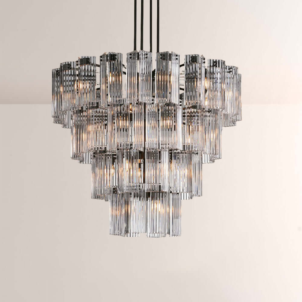 Art Glass Delsia Round Chandelier 48" - Cyran Lamps