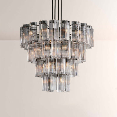 Art Glass Delsia Round Chandelier 48" - Cyran Lamps