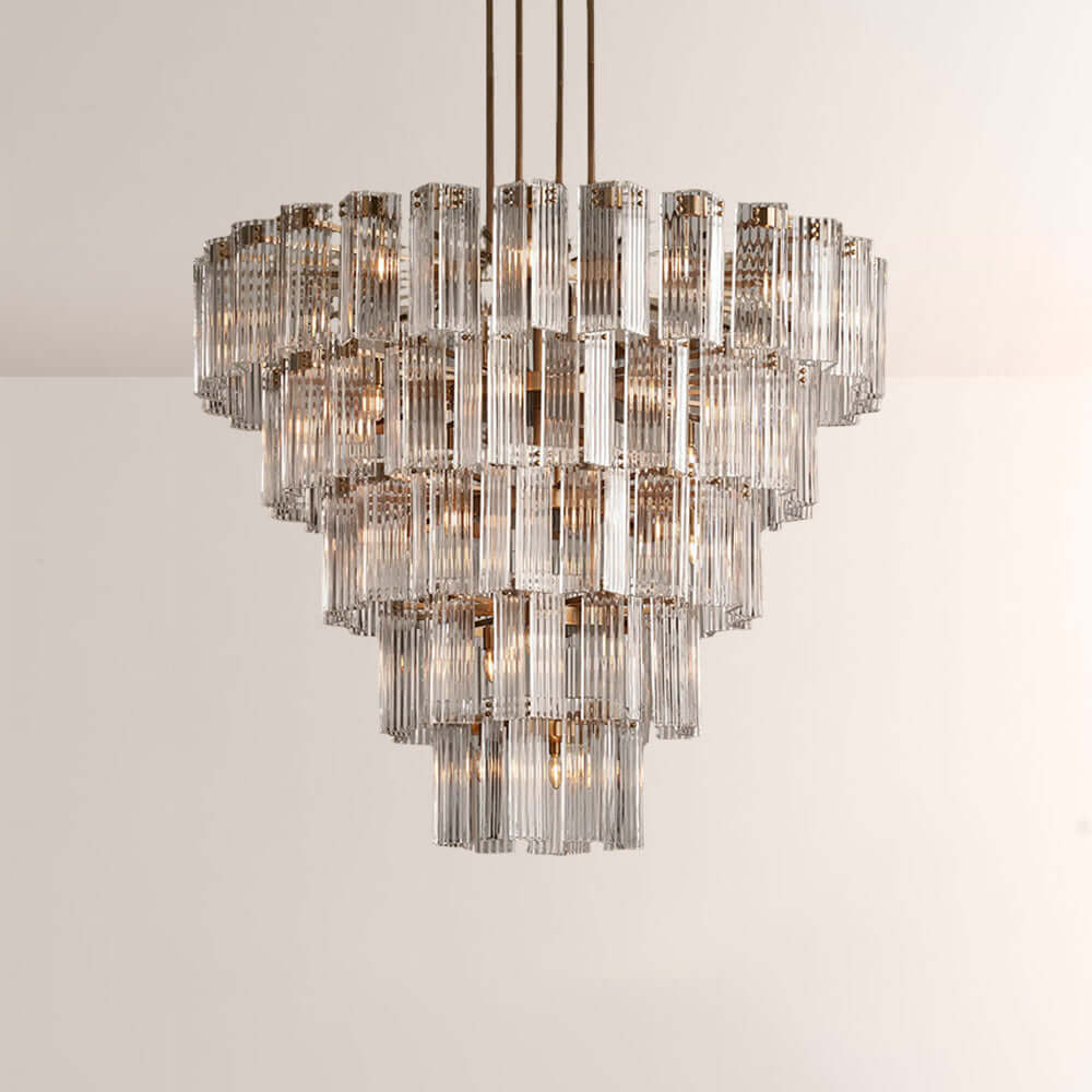 Art Glass Delsia Round Chandelier 60" - Cyran Lamps