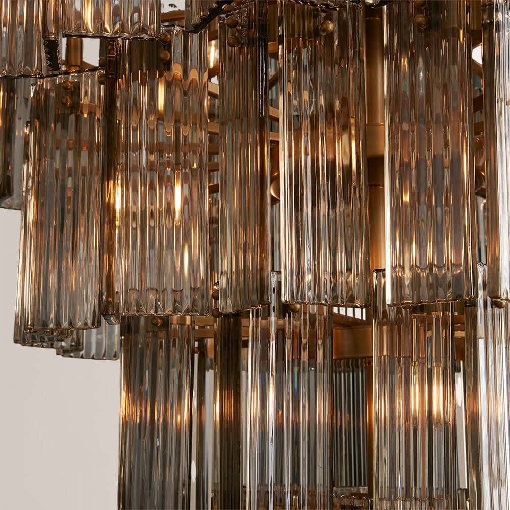 Art Glass Delsia Round Chandelier 60" - Cyran Lamps
