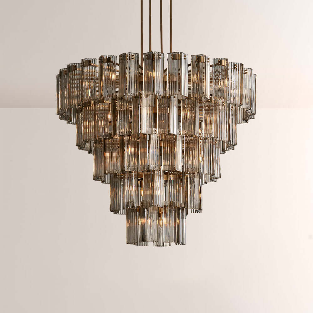 Art Glass Delsia Round Chandelier 60" - Cyran Lamps