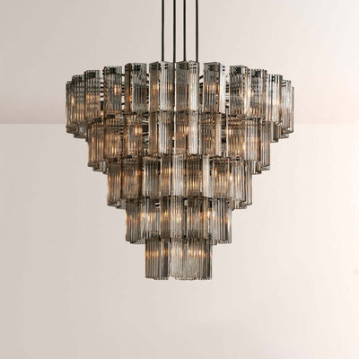 Art Glass Delsia Round Chandelier 60" - Cyran Lamps
