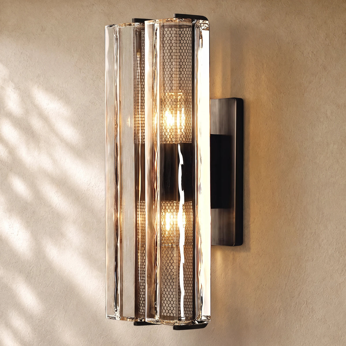 Audubom Crystal Double Sconce