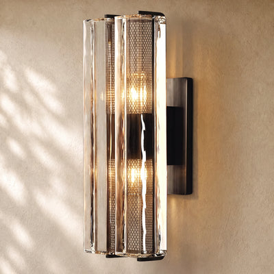 Audubom Crystal Double Sconce