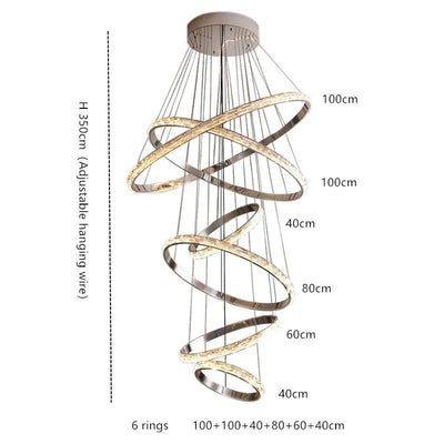 Ashton Staircase Chandelier - cyranlamps