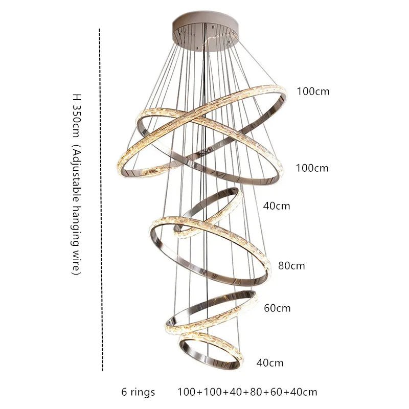 Ashton Staircase Chandelier - cyranlamps