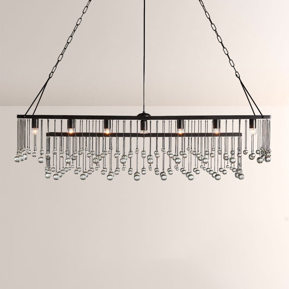 Aubluxe Rectangular Chandelier - Cyran Lamps