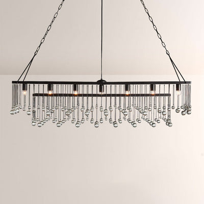 Aubluxe Rectangular Chandelier - Cyran Lamps