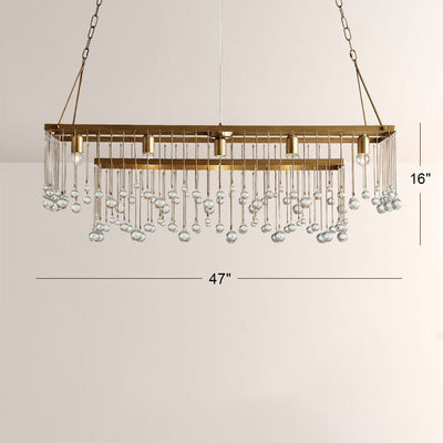 Aubluxe Rectangular Chandelier - Cyran Lamps