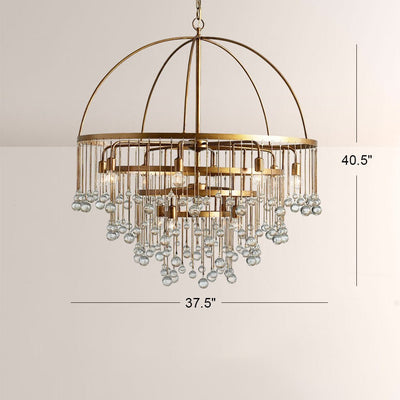 Aubluxe Round Chandelier - Cyran Lamps