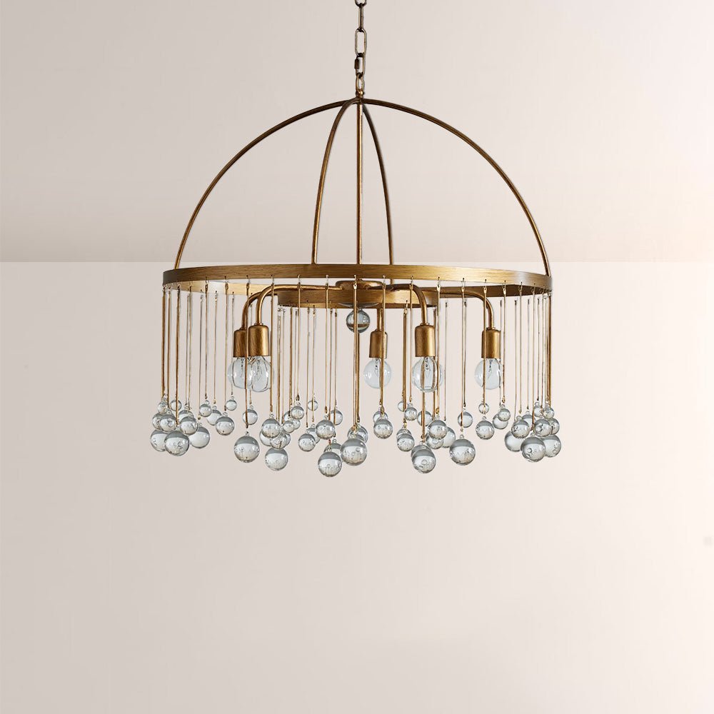 Aubluxe Round Two - Tier Chandelier - Cyran Lamps