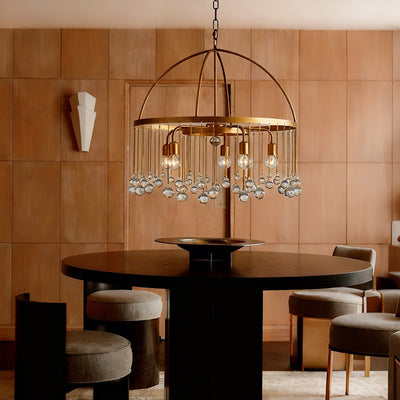Aubluxe Round Two - Tier Chandelier - Cyran Lamps