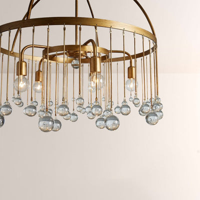Aubluxe Round Two - Tier Chandelier - Cyran Lamps
