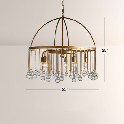 Aubluxe Round Two - Tier Chandelier - Cyran Lamps
