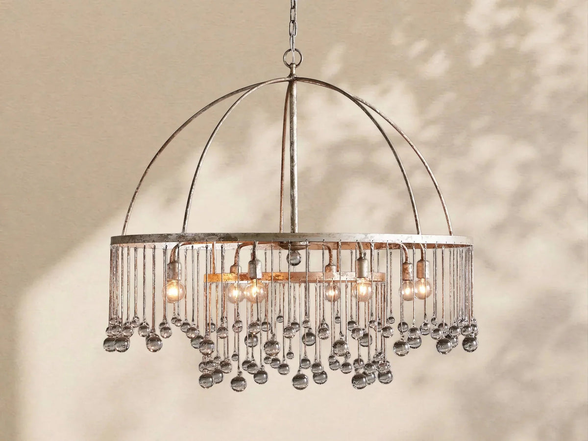Aubrey Crystal Ball Round Chandelier 5 Light / 8 Light - Cyran Lamps