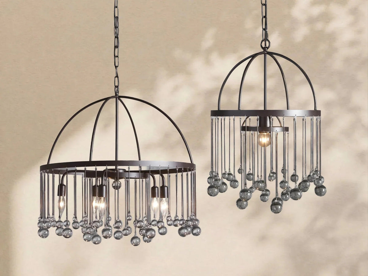 Aubrey Crystal Ball Round Chandelier 5 Light / 8 Light - Cyran Lamps