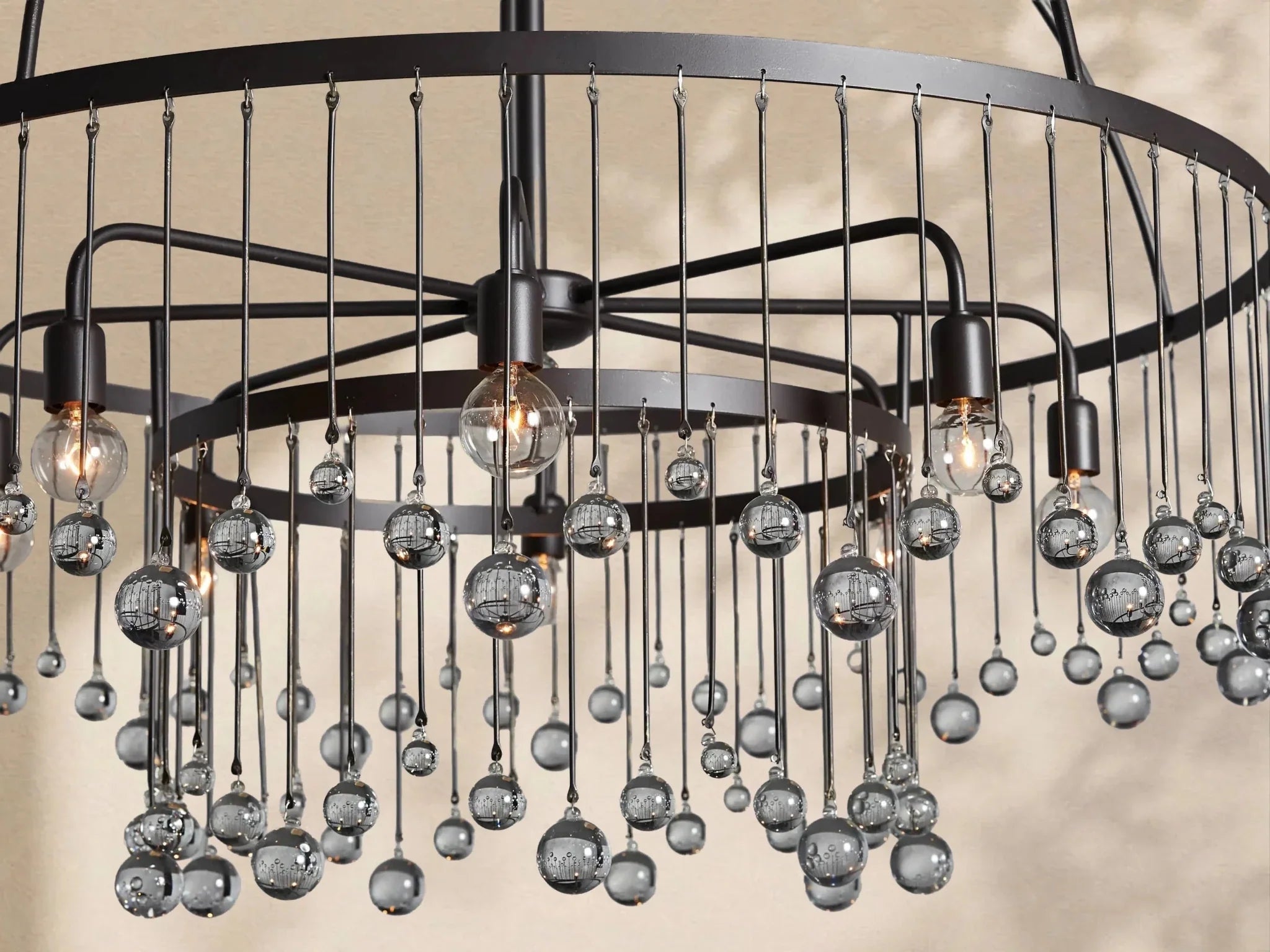 Aubrey Crystal Ball Round Chandelier 5 Light / 8 Light - Cyran Lamps