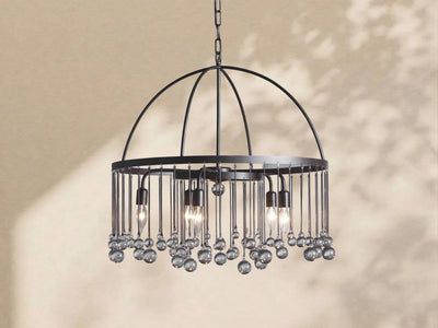 Aubrey Crystal Ball Round Chandelier 5 Light / 8 Light - Cyran Lamps