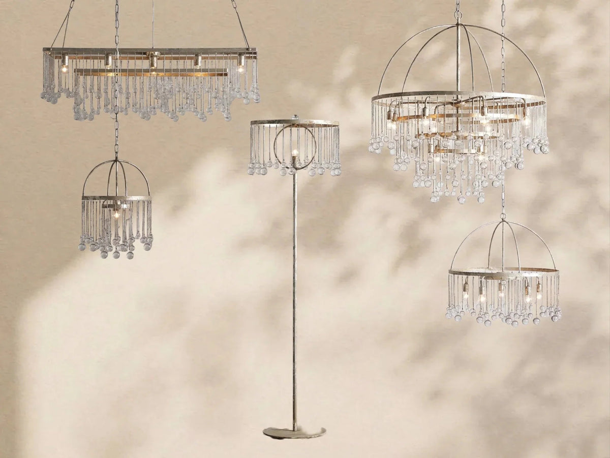 Aubrey Crystal Ball Round Chandelier 5 Light / 8 Light - Cyran Lamps