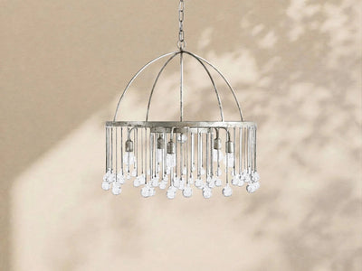 Aubrey Crystal Ball Round Chandelier 5 Light / 8 Light - Cyran Lamps