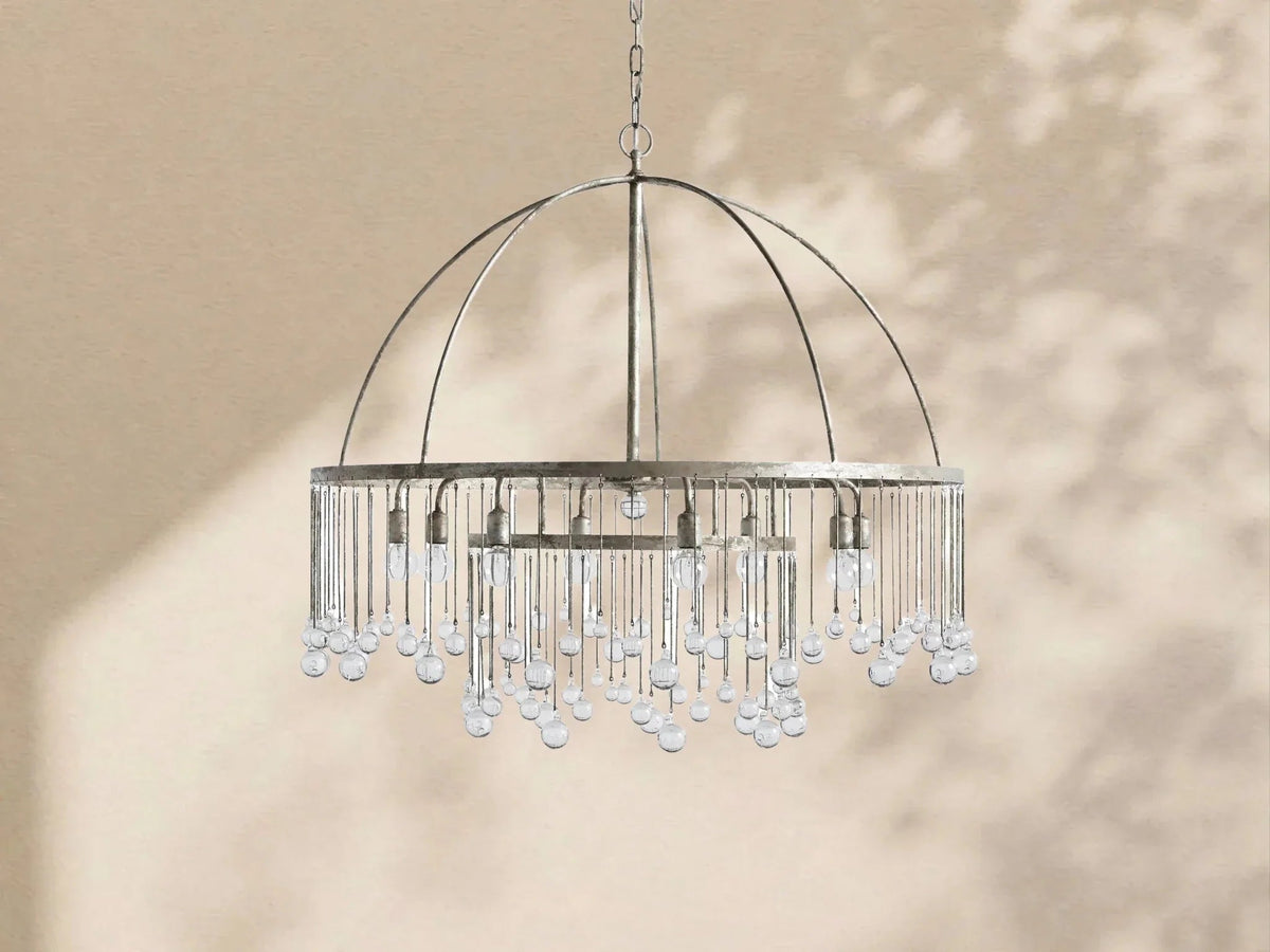 Aubrey Crystal Ball Round Chandelier 5 Light / 8 Light - Cyran Lamps
